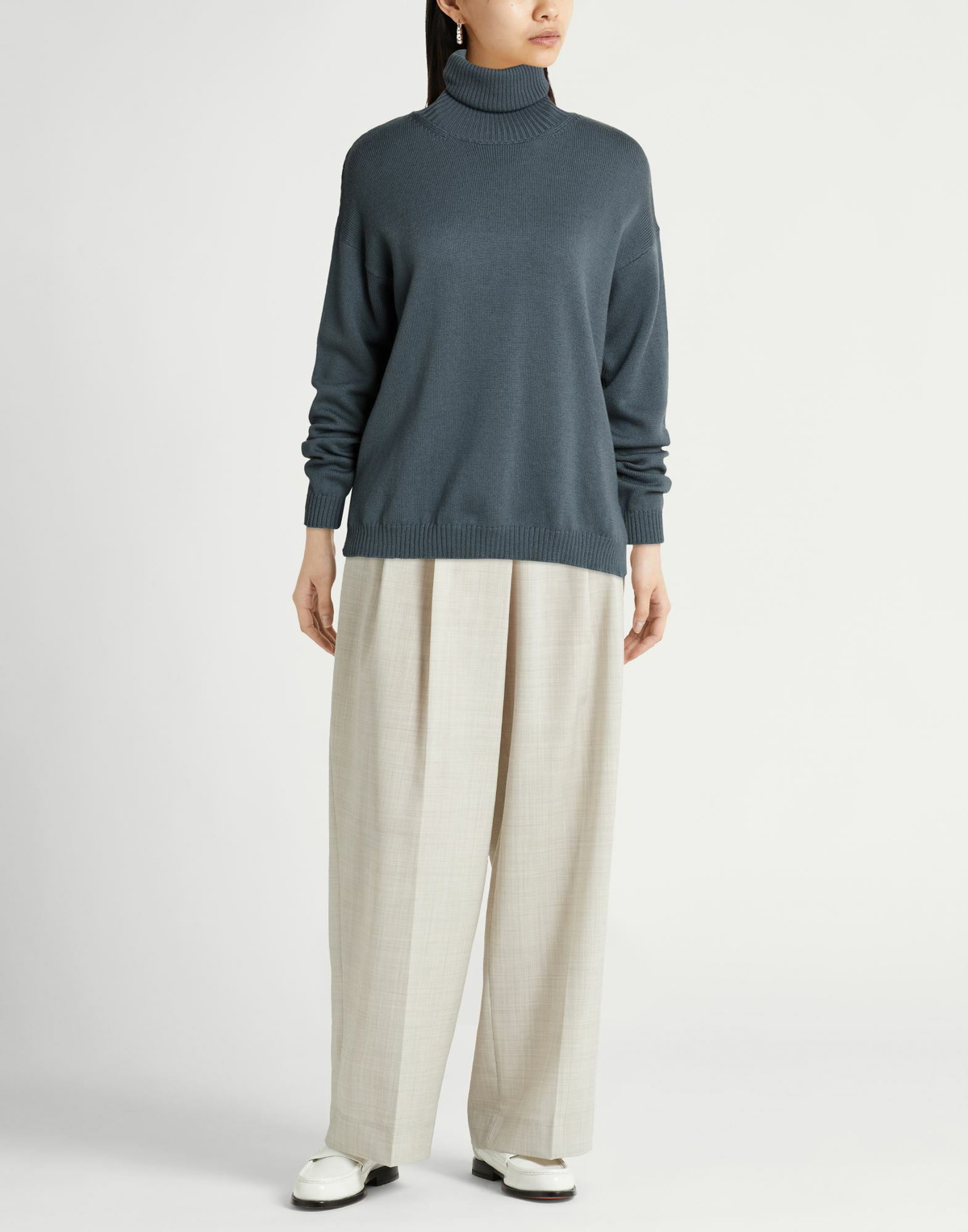 Crossley Womens Turtleneck in Slate blue