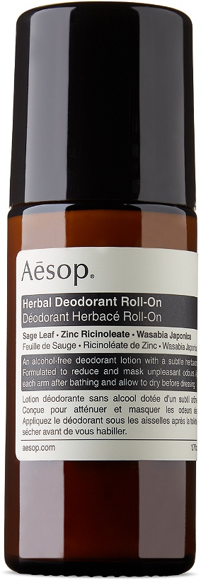 Photo: Aesop Herbal Deodorant Roll-On, 50 mL