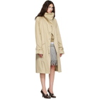 TOTEME Beige Oversized Cotton Trench Coat