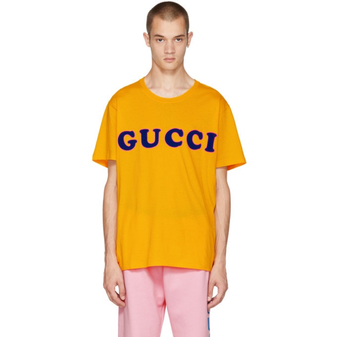 Photo: Gucci Yellow Logo Baby T-Shirt