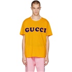 Gucci Yellow Logo Baby T-Shirt
