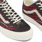 Vans LX Old Skool 36 EK sneaker in Geo Check Bordeaux