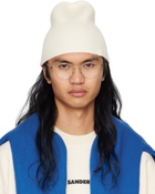 Jil Sander Off-White Knit Beanie