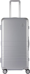 Monos Silver Hybrid Trunk Suitcase