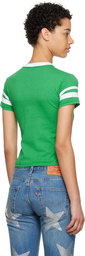 Anna Sui Green Football T-Shirt