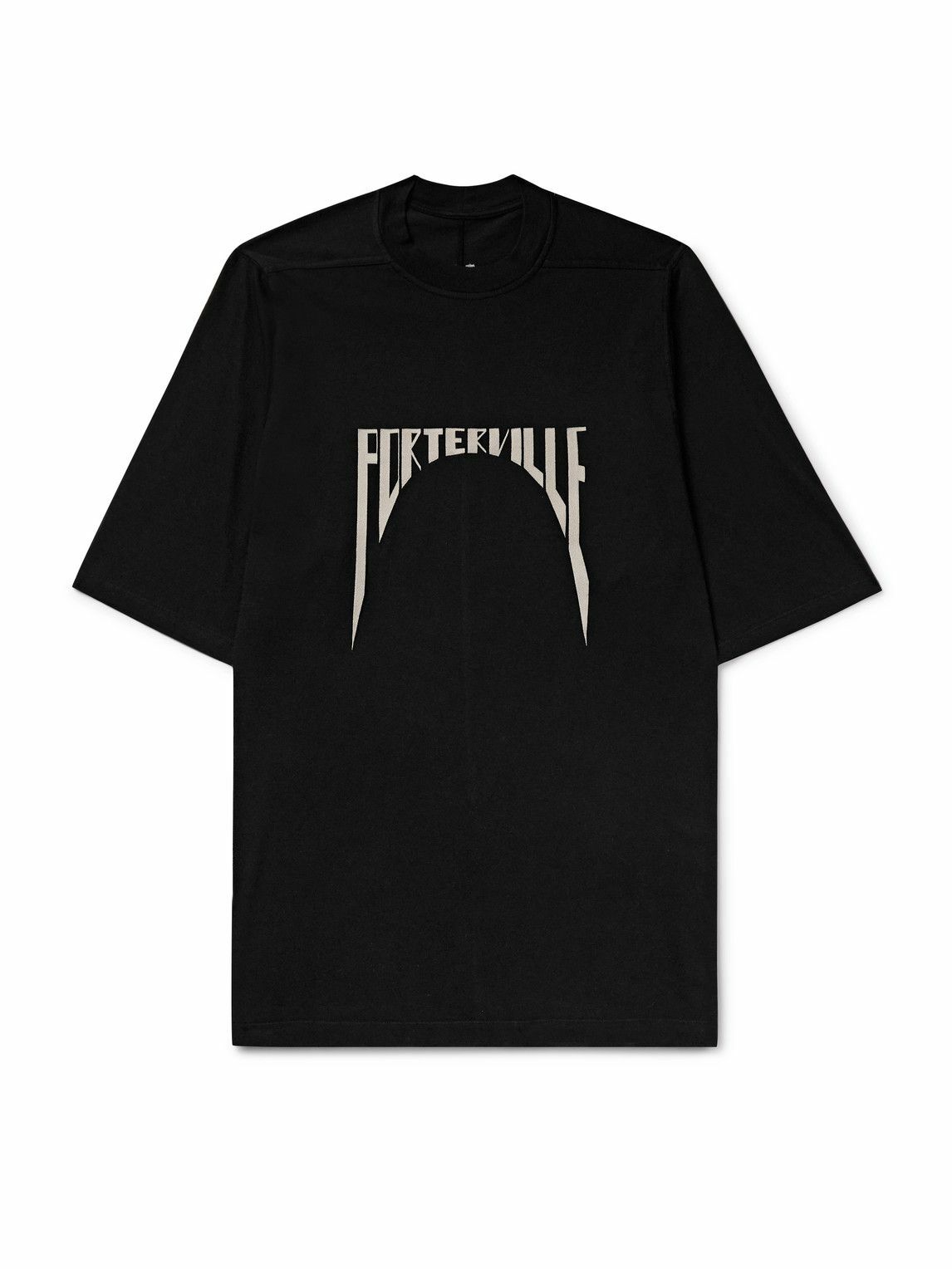 Rick Owens - Oversized Logo-Embroidered Cotton-Jersey T-Shirt