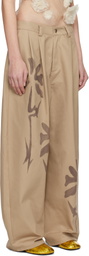 Collina Strada Beige Catchfly Trousers