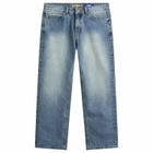 FrizmWORKS Men's OG Selvedge Regular Denim Jeans in Light Blue