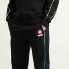 Casablanca Men's Loopback Gradient Piping Open Hem Jogger in Black