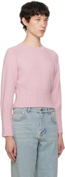 Recto Pink Brushed Sweater