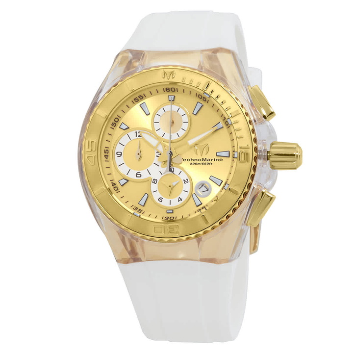 Photo: Technomarine Cruise Original Gold Dial Chronograph Ladies Watch 115311