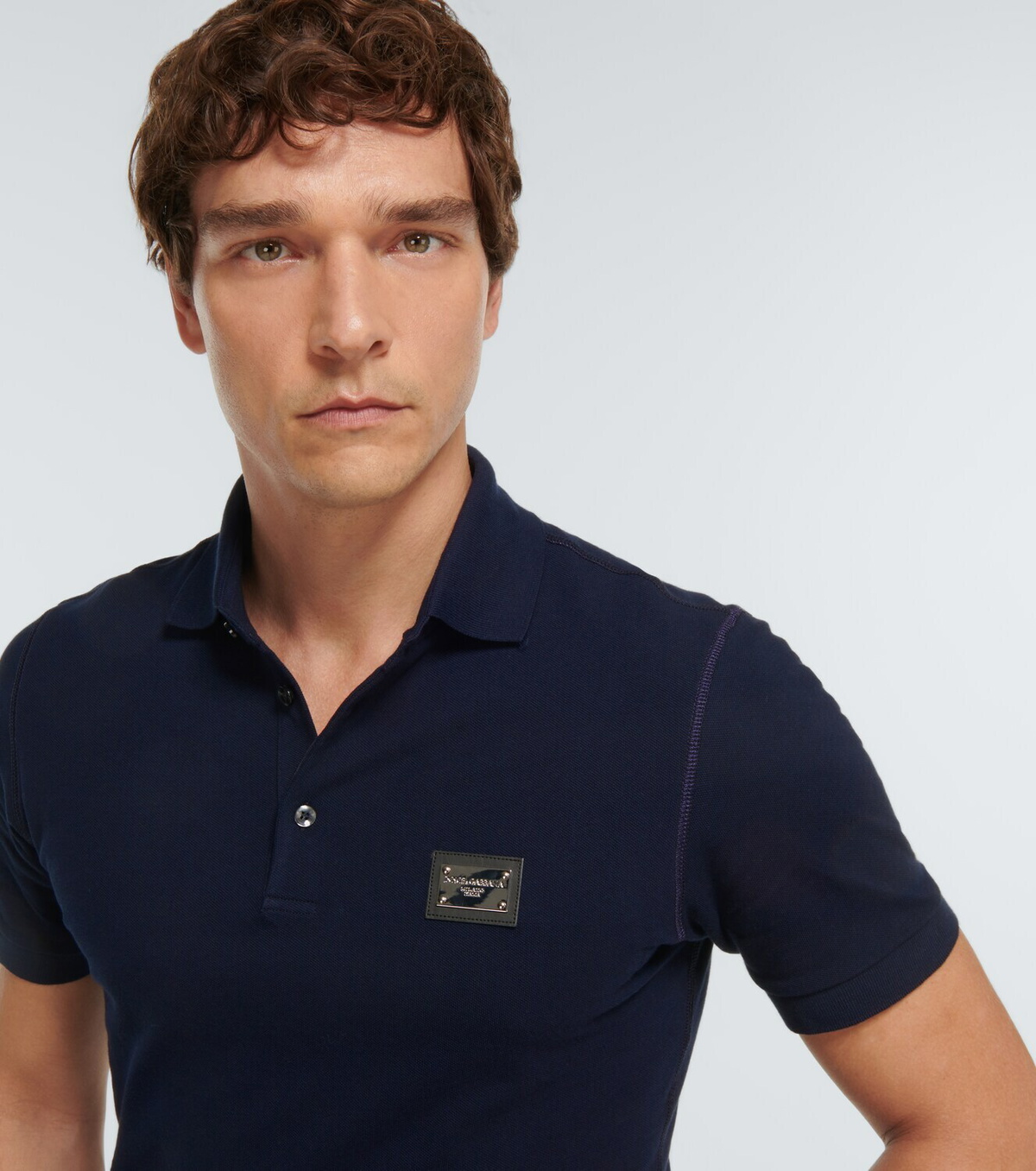 Dolce & Gabbana Orange Cotton Button Down Casual Polo Shirt main image 0