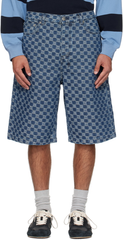 Photo: Ksubi Blue Maxx Klassik Denim Shorts