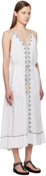 Isabel Marant Etoile White Siana Midi Dress