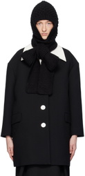 Shushu/Tong SSENSE Exclusive Black Bowknot Knit Beanie