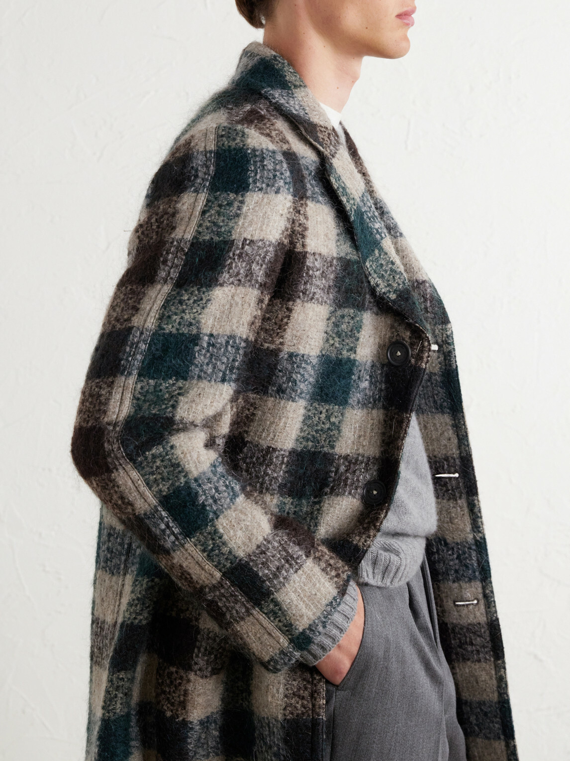 Massimo Alba - Mercury Checked Brushed Wool-Blend Bouclé Coat - Multi