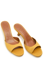 Staud Brigette Satin Mules Gold