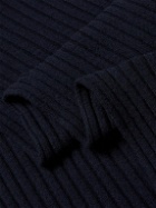 De Petrillo - Ribbed Merino Wool and Cashmere-Blend Scarf
