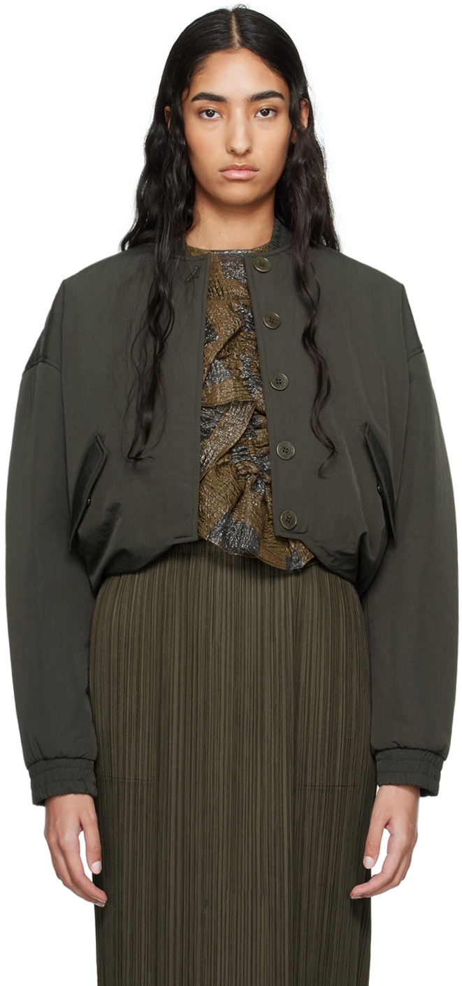Cecilie Bahnsen Khaki Ubon Bomber Jacket Cecilie Bahnsen 