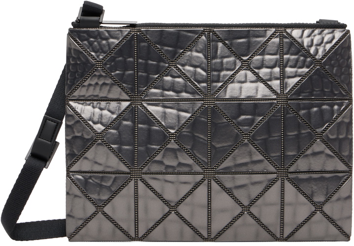 Photo: BAO BAO ISSEY MIYAKE Gunmetal Meta Kaiju Crossbody Bag