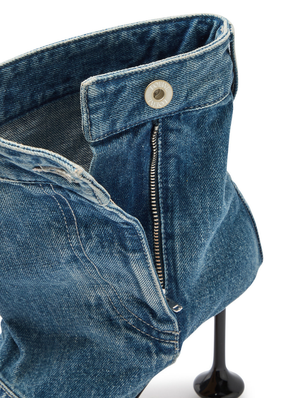 Loewe Toy 90 Jean-effect Denim Ankle Boots