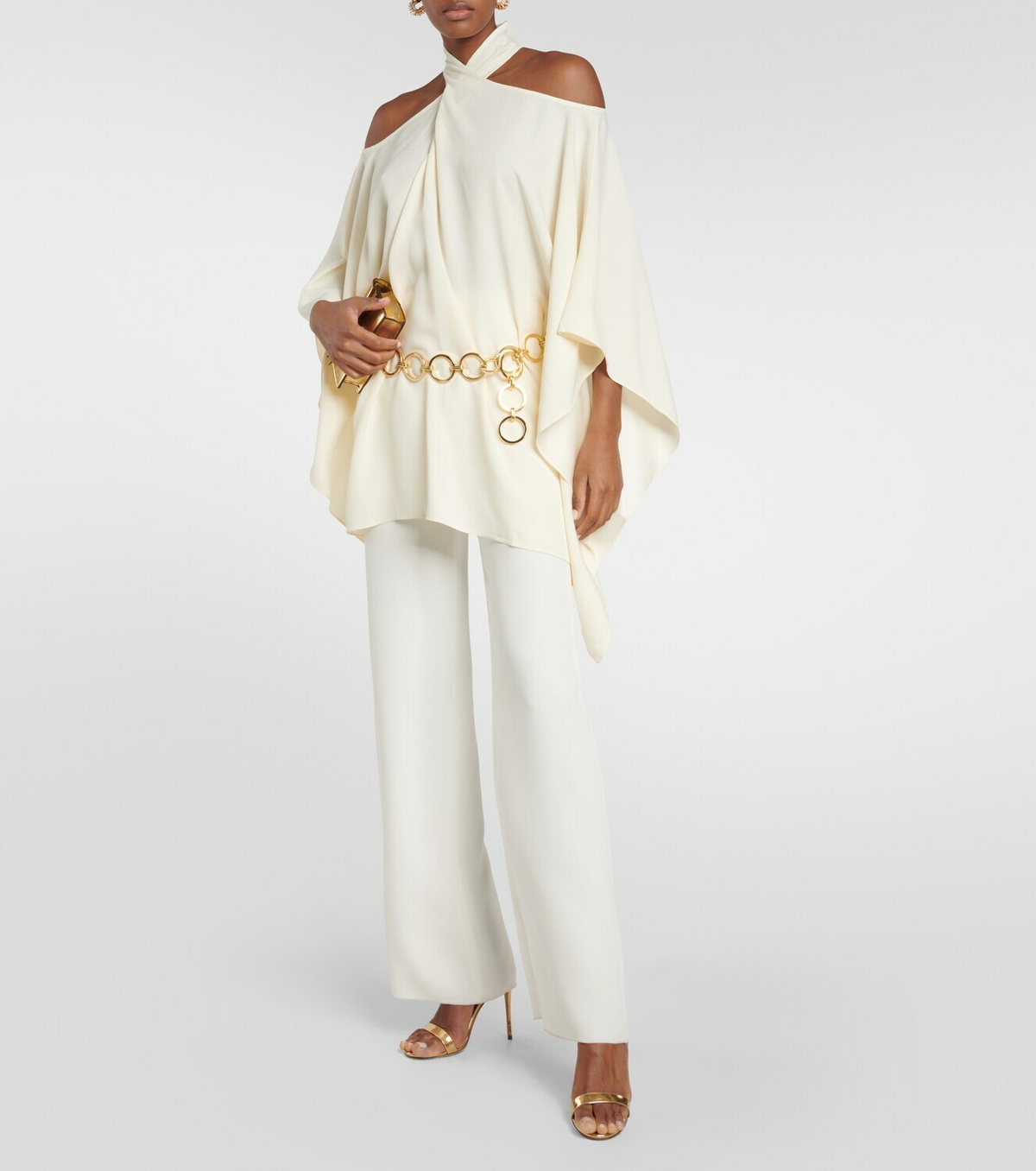 Taller Marmo Piccolo Mambo belted crêpe minidress
