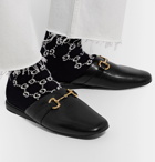 Gucci - Pericle Horsebit Leather Slippers - Black