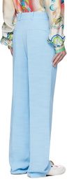 Casablanca Blue Creased Trousers