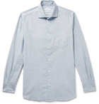 Incotex - Fellini Slim-Fit Pinstriped Cotton Shirt - Blue