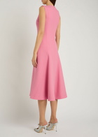 Emilia Wickstead Benicia Wool-crepe Midi Dress Pink