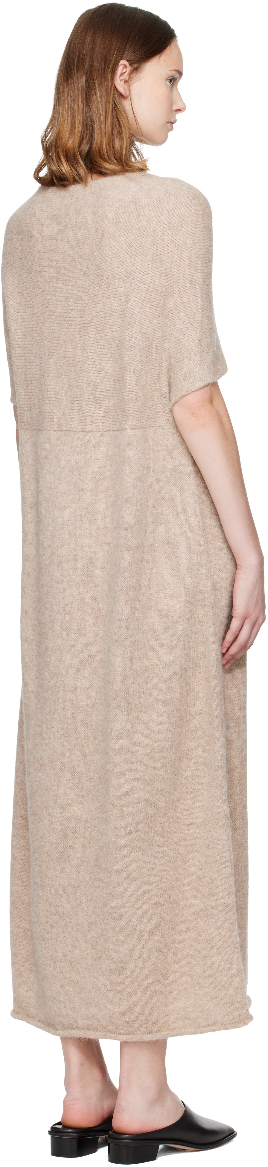 Lauren Manoogian Beige Knot Maxi Dress