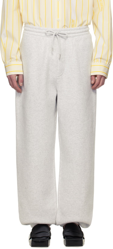Photo: JACQUEMUS Gray La Croisière 'The Torneo' Sweatpants