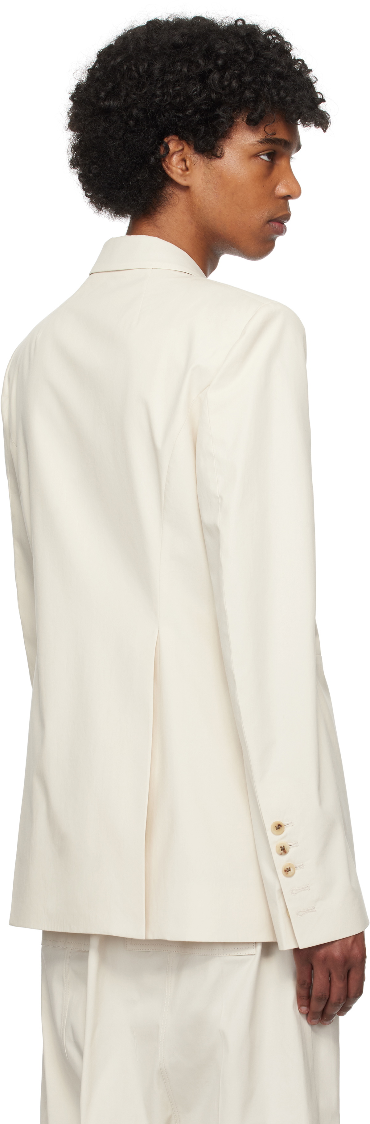Rick Owens Off-White Hollywood Fogpocket Soft Soft Blazer Rick Owens