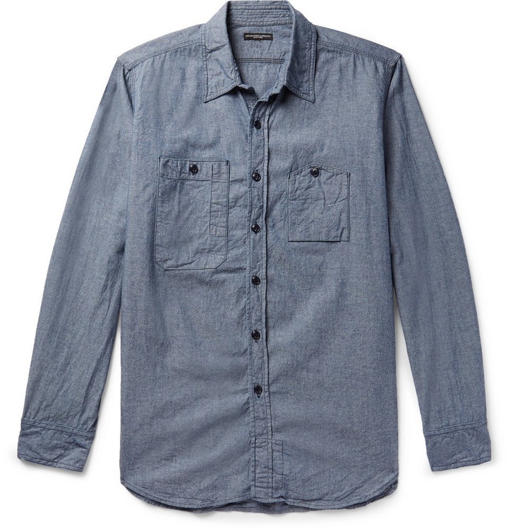 Photo: Engineered Garments - Cotton-Chambray Shirt - Men - Indigo