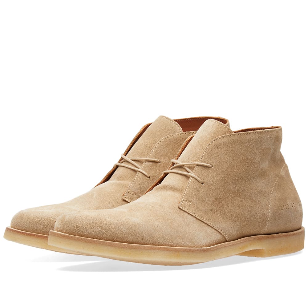 Common projects store chukka suede