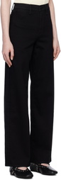 rag & bone Black Epic Hadley Wide-Leg Jeans