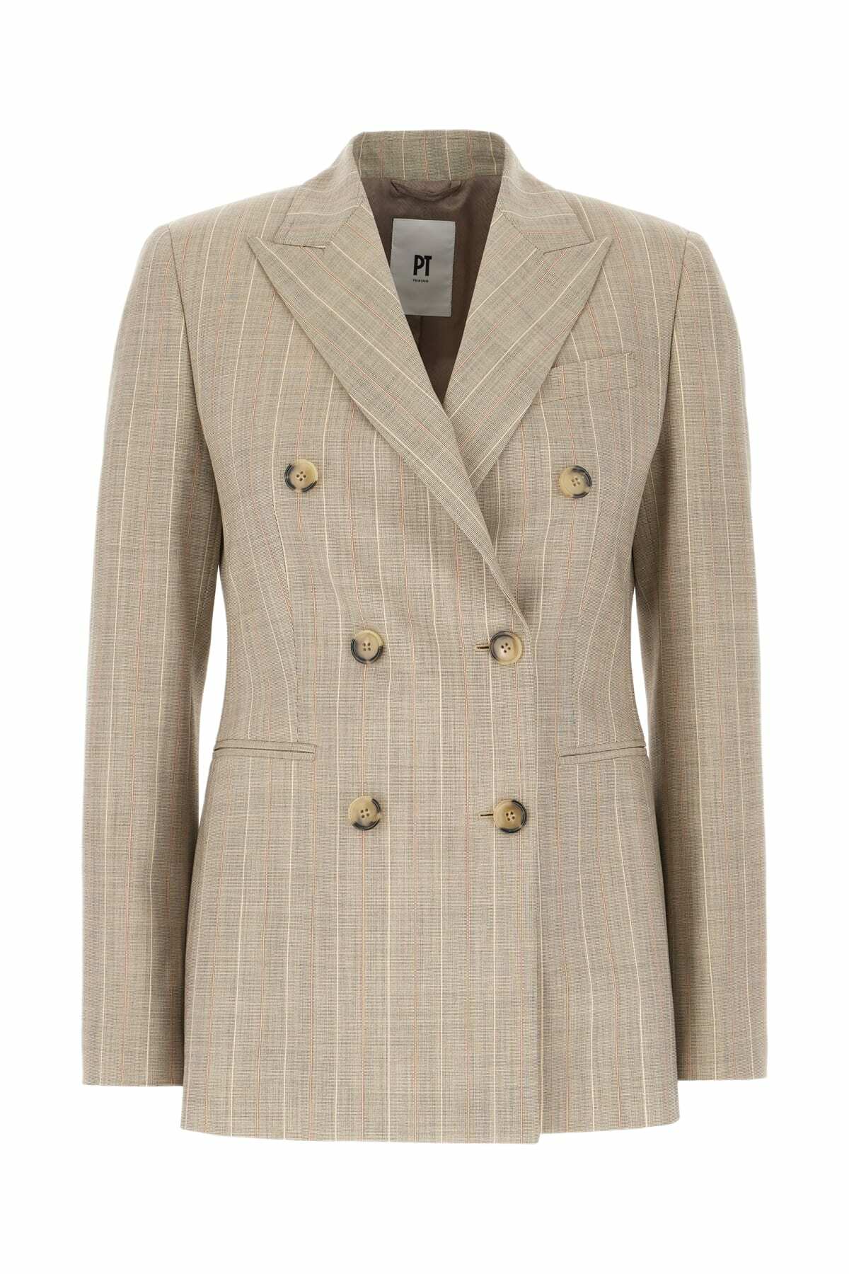 PT Torino Embroidered Stretch Wool Blazer