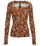 Victoria Beckham - Floral cutout top