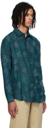 Glass Cypress Green Embroidered Shirt