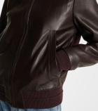 Proenza Schouler Elenora wool-trimmed leather jacket