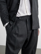 Massimo Alba - Stan Straight-Leg Pleated Virgin Wool Suit Trousers - Gray