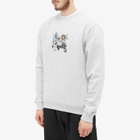 Skateboard Cafe Men's Dancing Crew Sweat in Heather Grey
