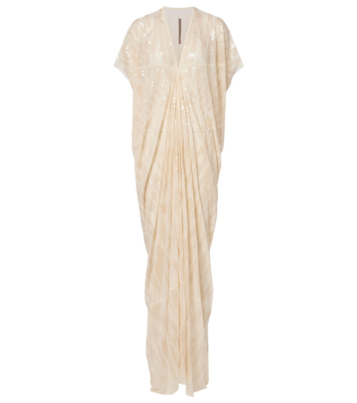 Photo: Rick Owens Lilies gathered sequined tulle gown