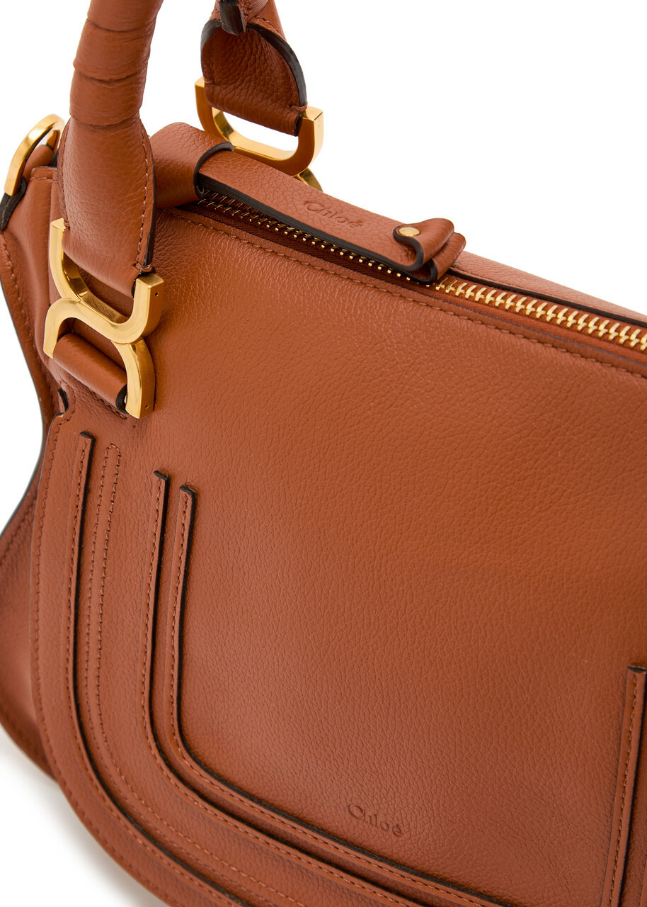 Chloe Marcie Medium Grained Leather Tote bag - Tan - One Size