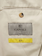 Canali - Kei Slim-Fit Cotton-Blend Twill Suit Jacket - Neutrals