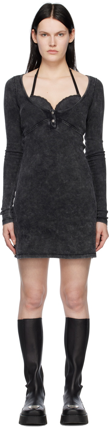 Diesel Black D-Branette Minidress