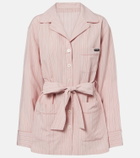 Dolce&Gabbana Belted striped shirt