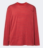 Auralee Striped wool T-shirt