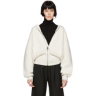 Chloe White Cashmere Knit Chunky Hoodie