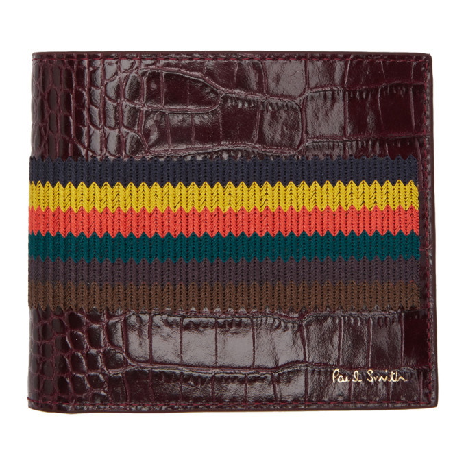 Photo: Paul Smith Burgundy Bright Stripe Wallet